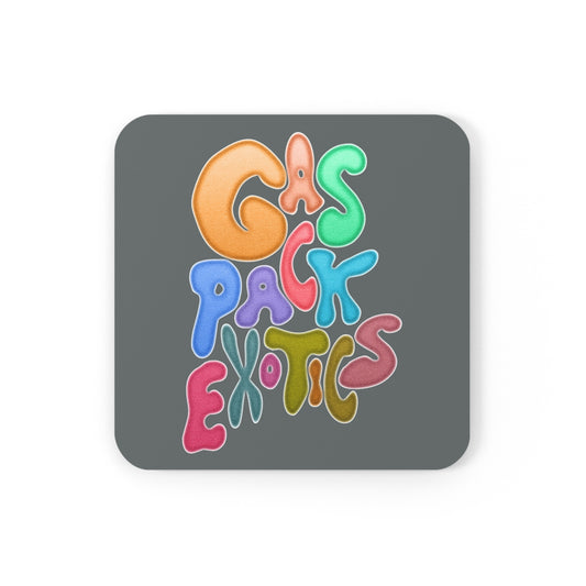 GasPackExotics colorful logo Coaster